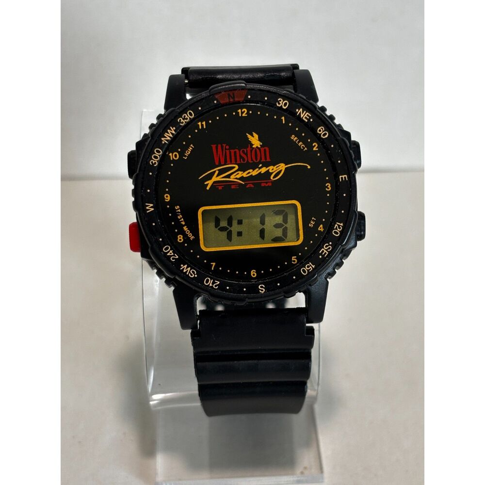 Vintage Winston digital quartz alarm stopwatch men's watch, working
